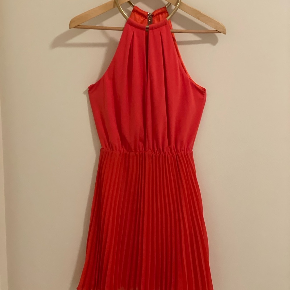 Bebe Vibrant Orange Dress